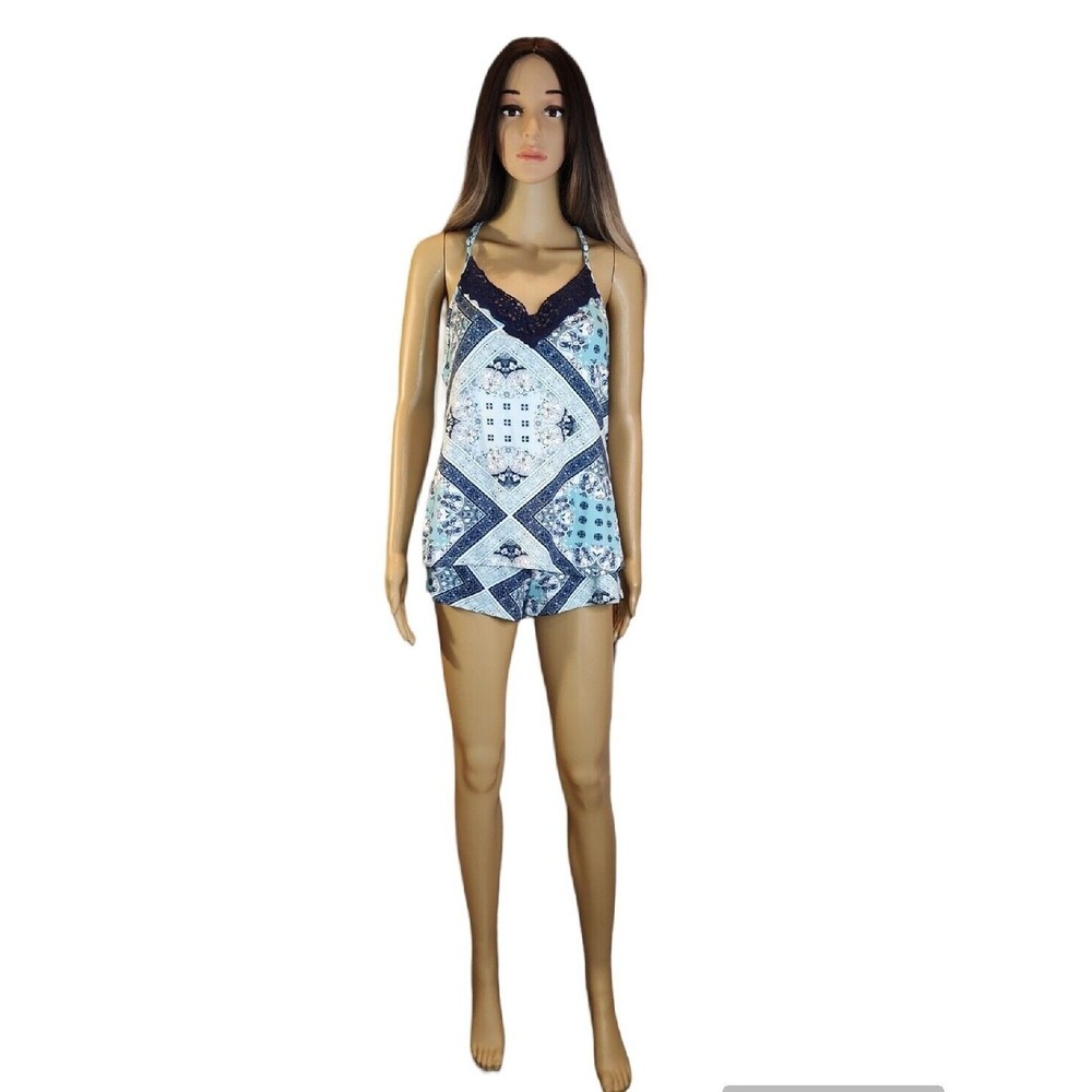 NWT Linea Donatella Ashley Paisley Camitap Sleep Set, Size: Small